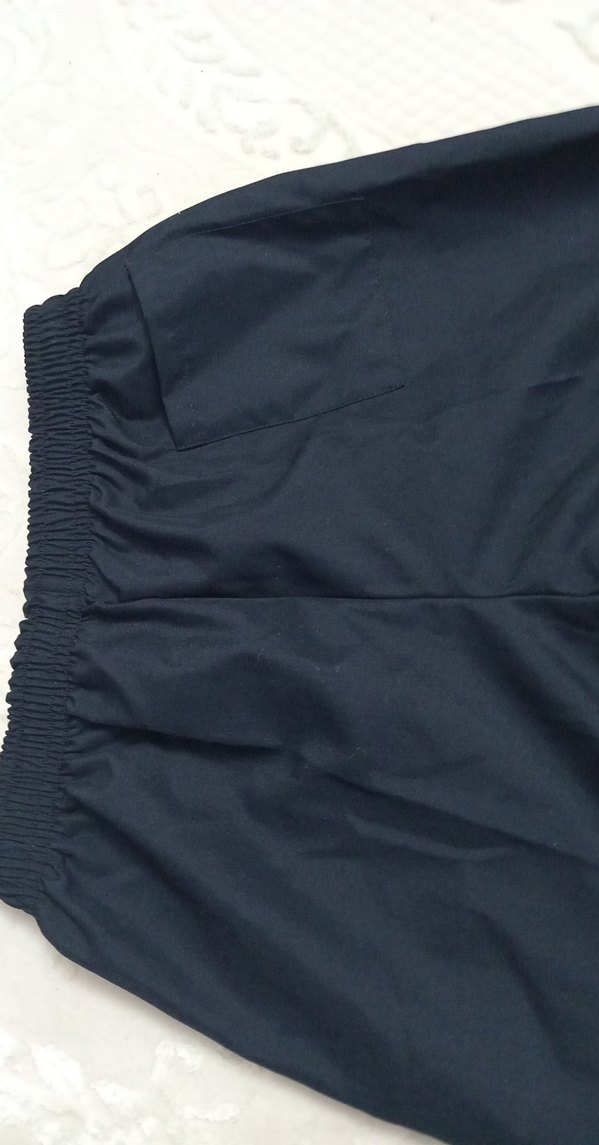 Lacivert Kadın Rahat Kesim Kumaş Pantolon - Görsel 4