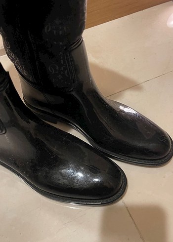Guess Guess Siyah Kadın Diz Üstü Çizme
