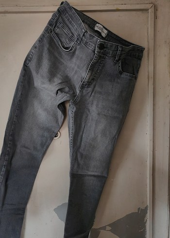 Gri Regular Fit Erkek Denim Pantolon