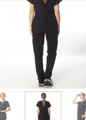 Simirna Siyah Leke Tutmaz Gabardin Pantolon - Görsel 3