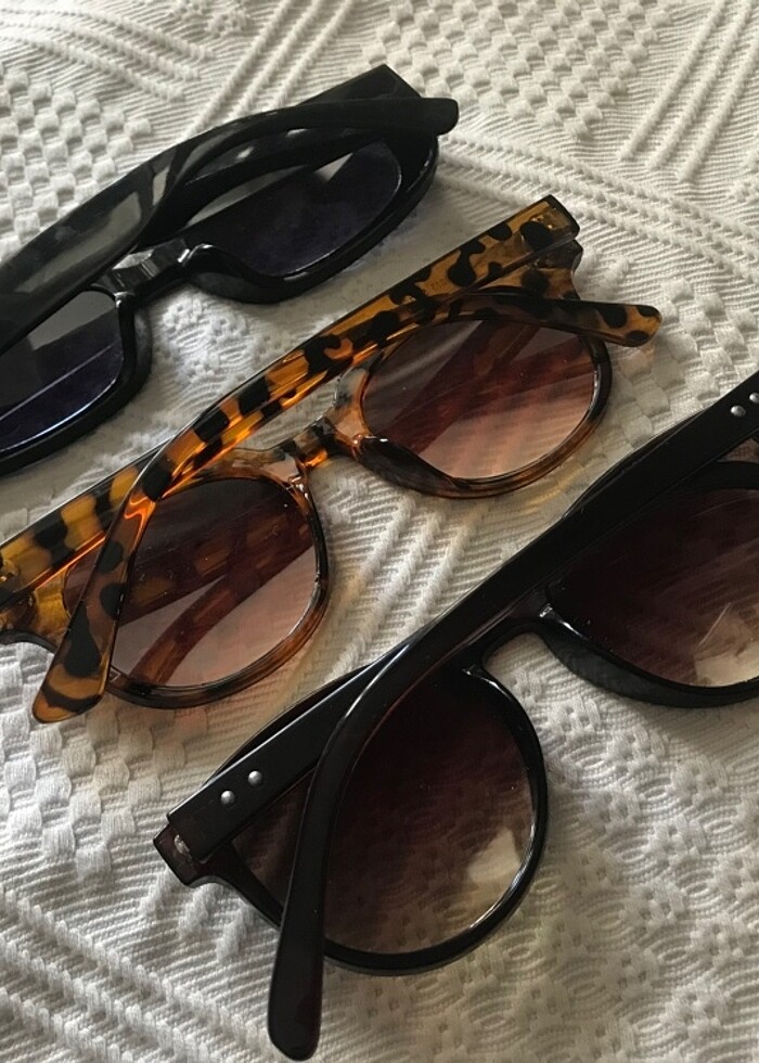3 adet güneş gözlüğü - Görsel 3
