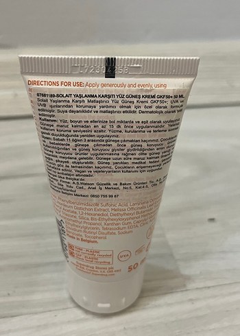 Solait SPF 50 Hassas Yüz Losyonu - Görsel 2