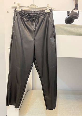 Deri pantolon mom kesim (penti) - Görsel 4
