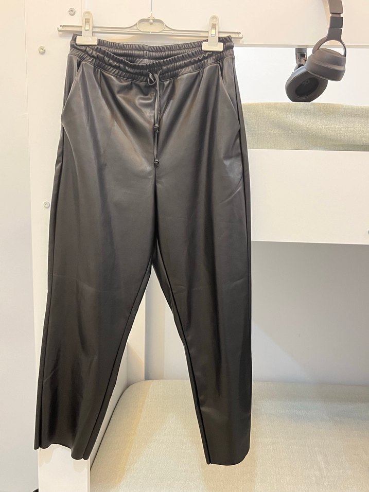 Deri pantolon mom kesim (penti) - Görsel 4