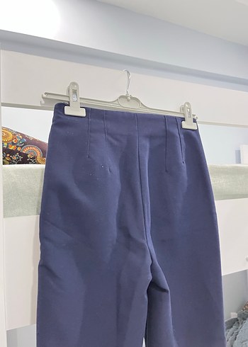 Lacivert Kadın Kumaş Pantolon - Görsel 5