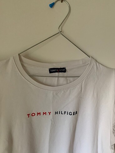 Tommy Hilfiger Tommy hilfliger beyaz yazlık tişört