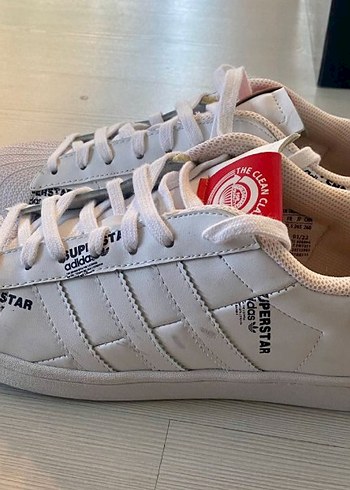 Renkli Baskılı Beyaz Bağcıklı Sneaker - Görsel 8