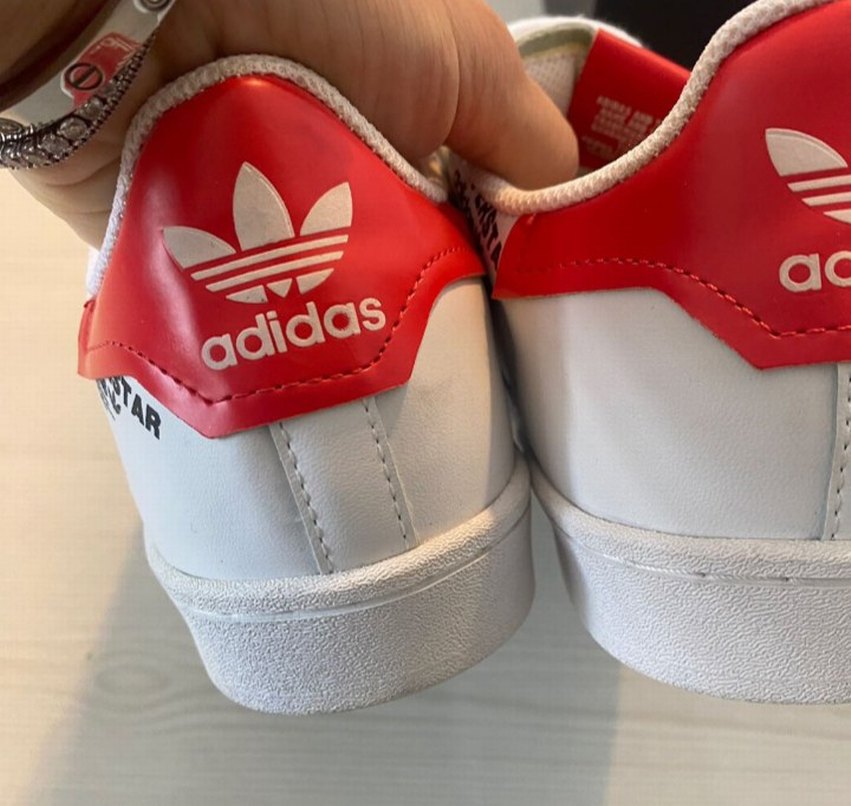 Renkli Baskılı Beyaz Bağcıklı Sneaker - Görsel 5