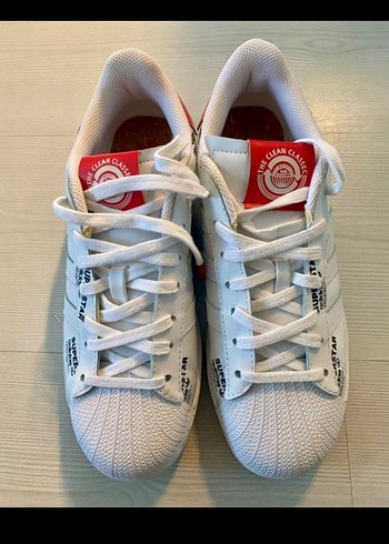 Renkli Baskılı Beyaz Bağcıklı Kadın Spor Ayakkabı - Görsel 2