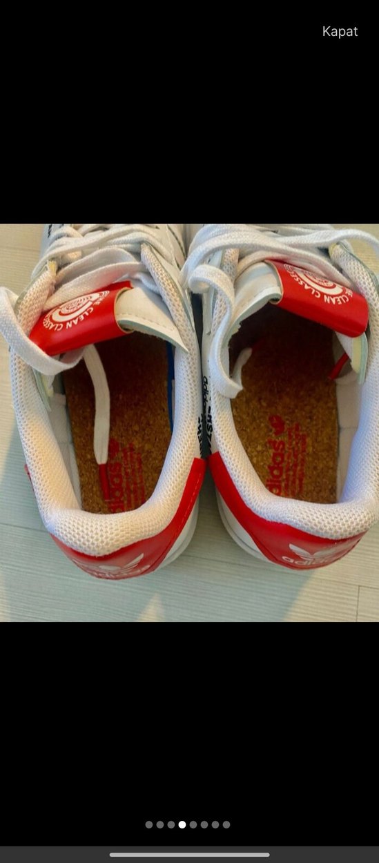 Renkli Baskılı Beyaz Bağcıklı Kadın Spor Ayakkabı - Görsel 4