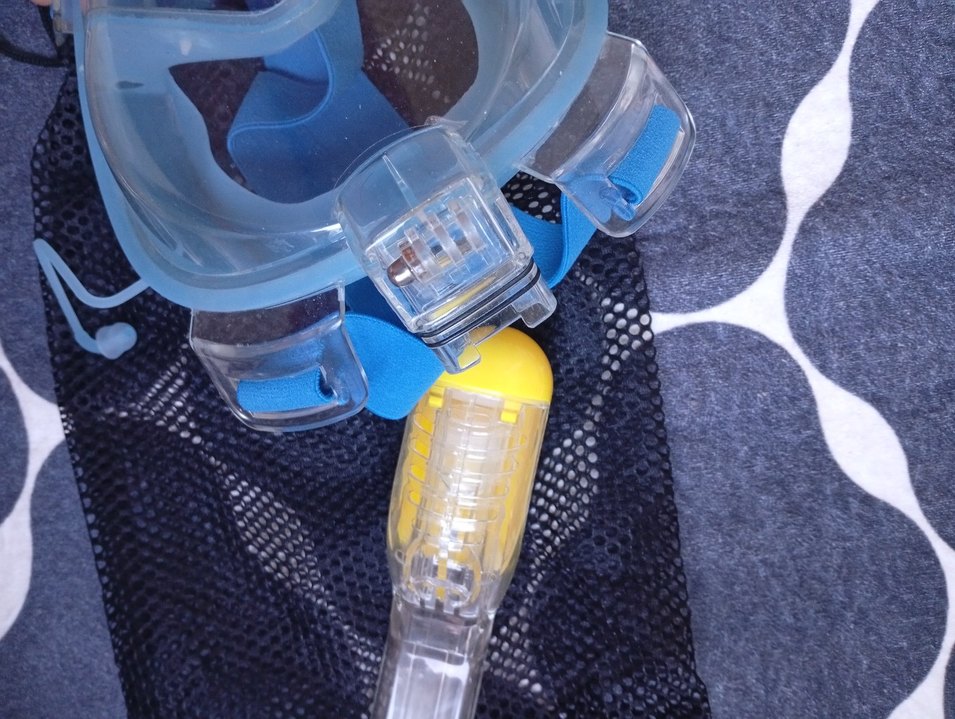 Hawaii tam yüz şnorkel kulak tıkacı işe birlikte Yüzme Maskesi - Görsel 4