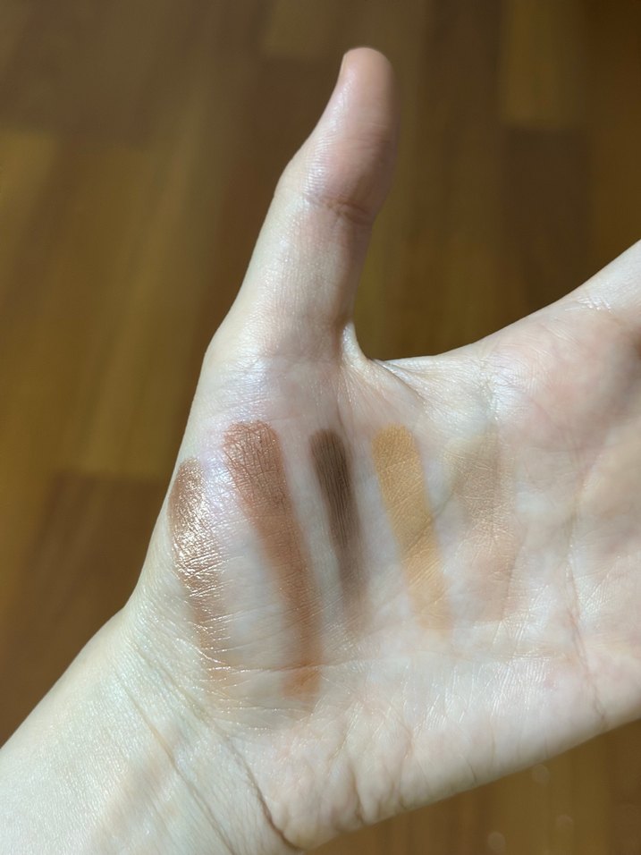 Bej Tonlarda 5 Renkli Göz Farı Paleti - Görsel 3