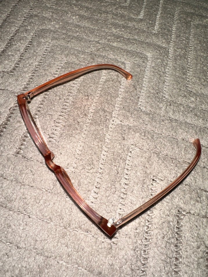 Pudra Vintage Cat Eye Kadın Gözlüğü numaralı - Görsel 2