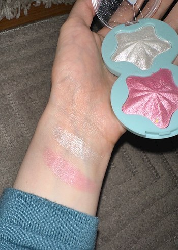 Parlak Yıldızlı Aydınlatıcı Paleti Simli - Görsel 2