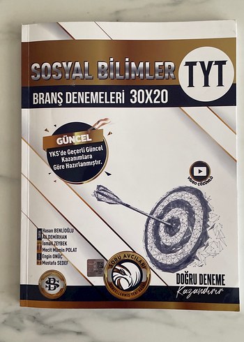 TYT Sosyal Bilimler Branş Denemeleri 30x20