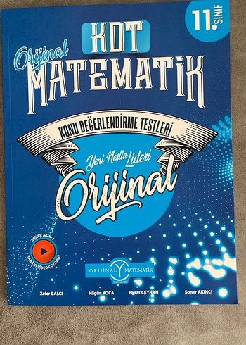 Orijinal Matematik Konu Değerlendirme Testleri 11. Sınıf SIFIR