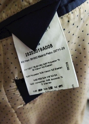 Bej Klasik hatemoglu Düğmeli Erkek Keten Ceket - Görsel 6