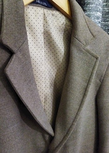 Bej Klasik hatemoglu Düğmeli Erkek Keten Ceket - Görsel 2