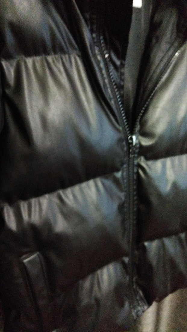 Siyah şişme mont - Görsel 4