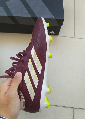 41 Beden bordo Renk Orijinal Adidas Full Hakiki Deri Krampon