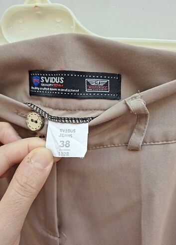 38 Beden ten rengi Renk Kumaş pantolon