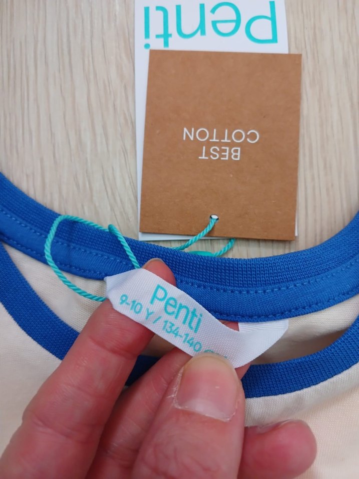 Mavi Ekoseli Kısa Kollu Erkek Çocuk Pijama Takımı - Görsel 2