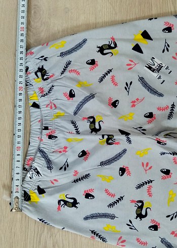 Erkek, Çocuk Renkli Baskılı Kısa Kollu Pijama Takımı - Görsel 6