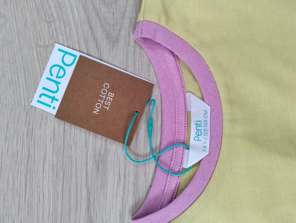 Kız Çocuk Pastel Renkli Kısa Kollu Örme Takım - Görsel 2