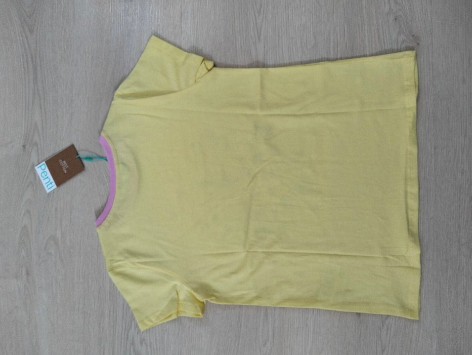 Kız Çocuk Pastel Renkli Kısa Kollu Örme Takım - Görsel 4