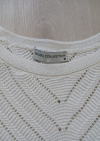 Mudo Kadın  Bohem Örgü Kısa Kollu Kazak - Görsel 2