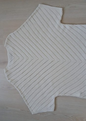 Mudo Kadın  Bohem Örgü Kısa Kollu Kazak - Görsel 4