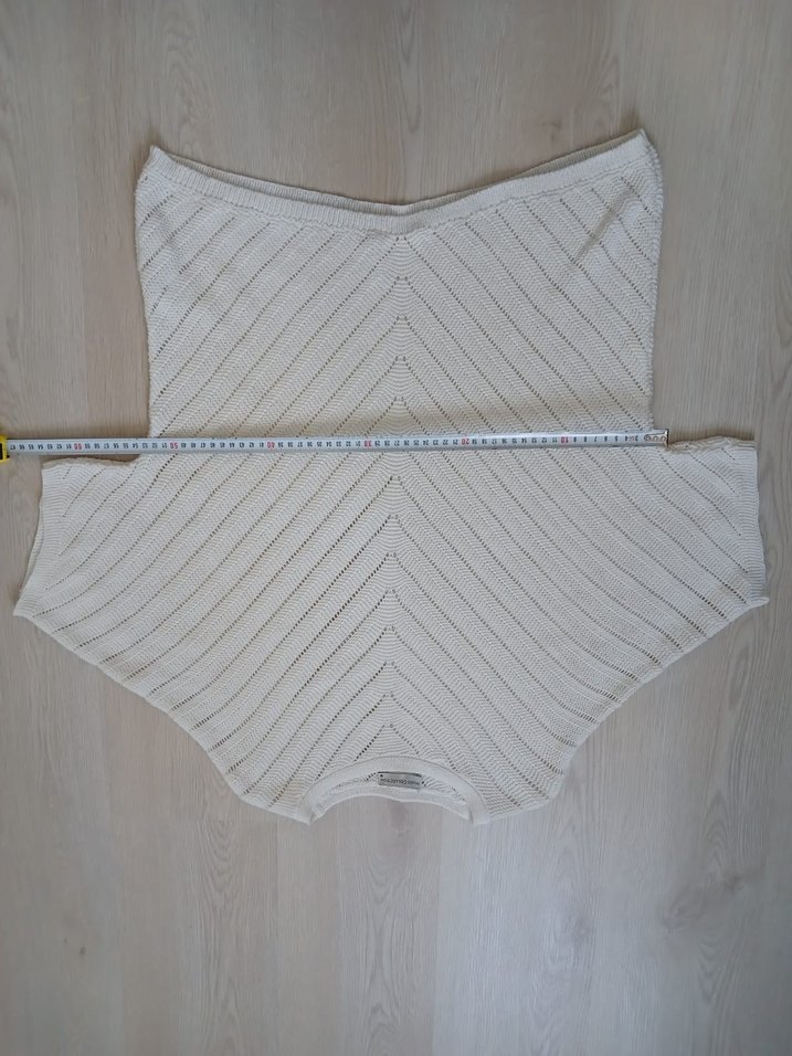 Mudo Kadın  Bohem Örgü Kısa Kollu Kazak - Görsel 5