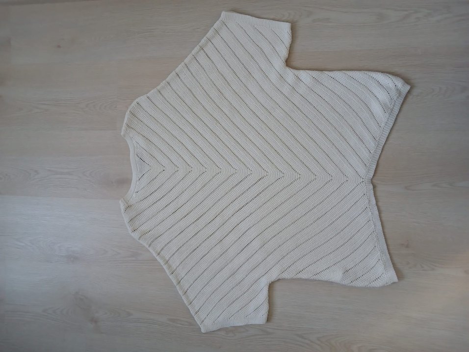 Mudo Kadın  Bohem Örgü Kısa Kollu Kazak - Görsel 4