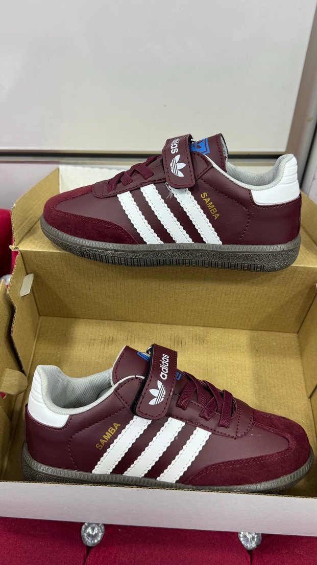Adidas Bordo Çocuk Spor Ayakkabı - Görsel 3