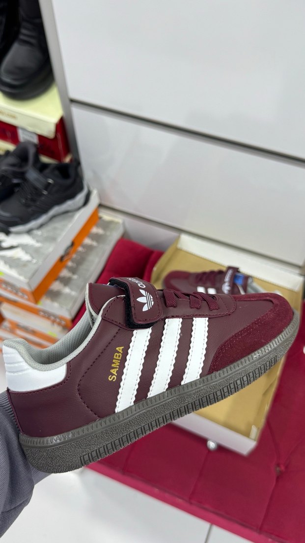 Adidas Bordo Çocuk Spor Ayakkabı - Görsel 2