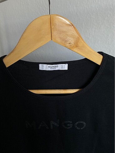 s Beden mango yazılı tshirt