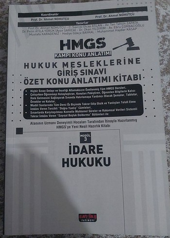 İdare Hukuku Ozet Konu Anlatim Kitabi Hmgs