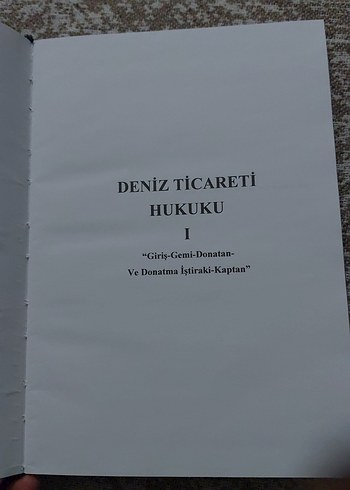 Deniz Ticareti Hukuku I-II İnci Deniz Kaner Sıfır kitap