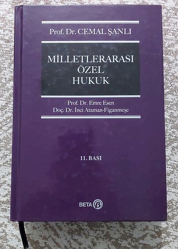 Milletlerarası Özel Hukuk - Prof.. Cemal Şanlı sıfır kitap 2024