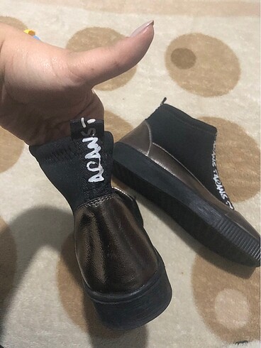 38 Beden siyah Renk Çoraplı spor ayakkabı
