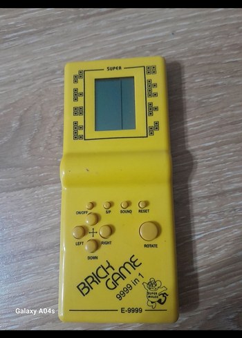 Sarı 9999 1'de 1 Tuğla Oyunu Tetris