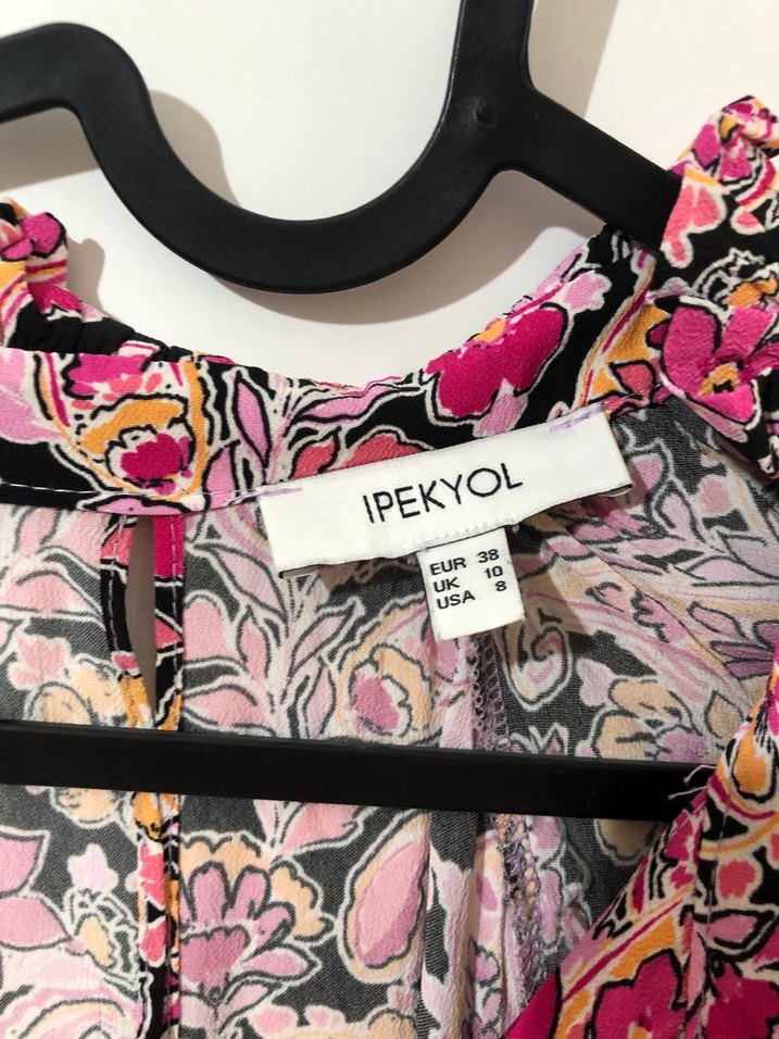 Bohem Desenli Uzun Kollu Kadın Elbise - Görsel 3