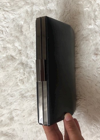 Siyah Deri Kürklü Kadın Portföy Çanta - Görsel 2