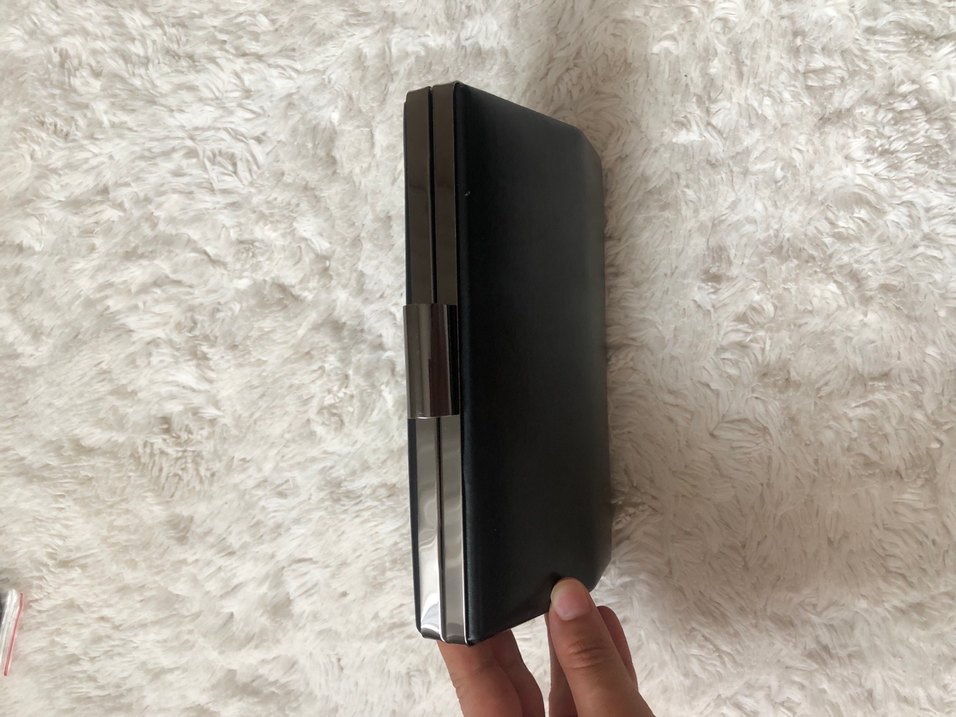 Klasik Siyah Deri Kadın Portföy Çanta - Görsel 2