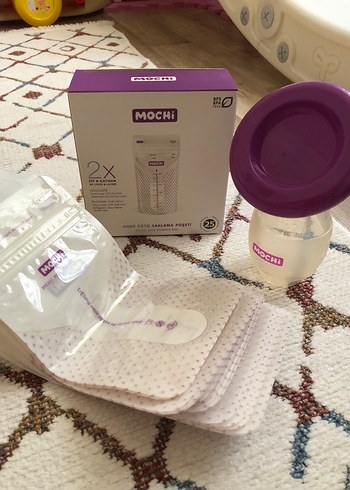 MOCHI Pastel Mor Göğüs Pompası - Görsel 4