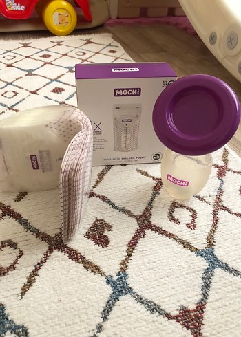 MOCHI Pastel Mor Göğüs Pompası - Görsel 3