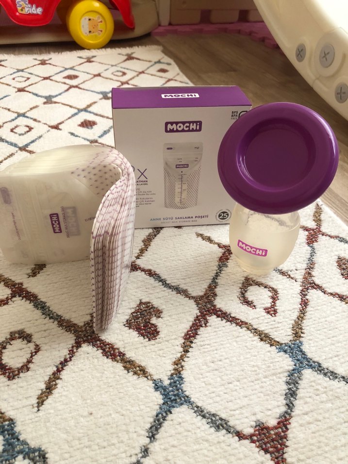 MOCHI Pastel Mor Göğüs Pompası - Görsel 3