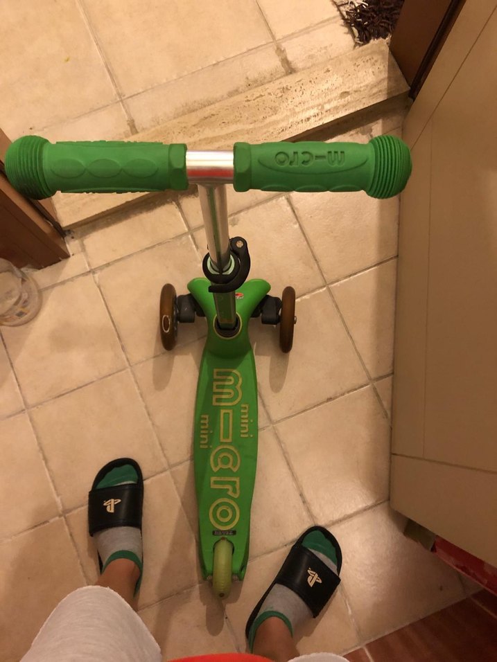 Mini micro Yeşil Çocuk Scooter'ı - Görsel 5