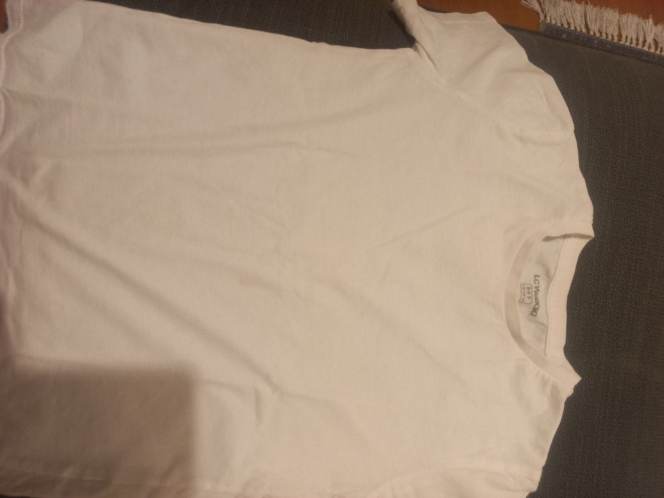 Beyaz  renk bisiklet yaka kisa Kollu - Görsel 2