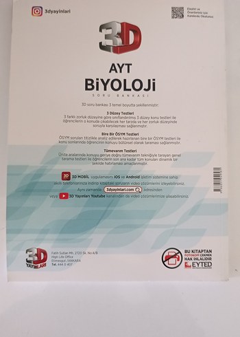  3D ayt biyoloji Soru Bankası